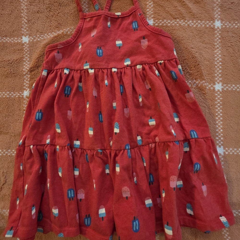Cat & Jack Red Popsicle Dress